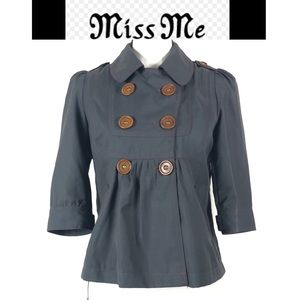 Miss Me double breasted peplum jacket size Small